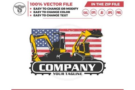 skid steer flag|Excavator And Skid Steer Flag royalty.